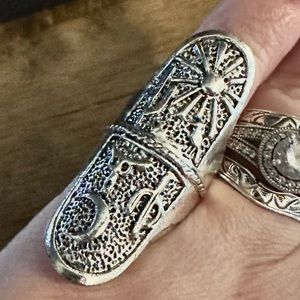 Moon and Sun Western Ring Sz 5